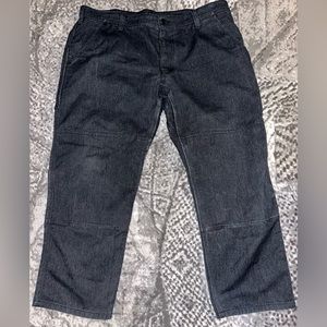 Patagonia Iron forge Worn Wear black denim jeans size 42